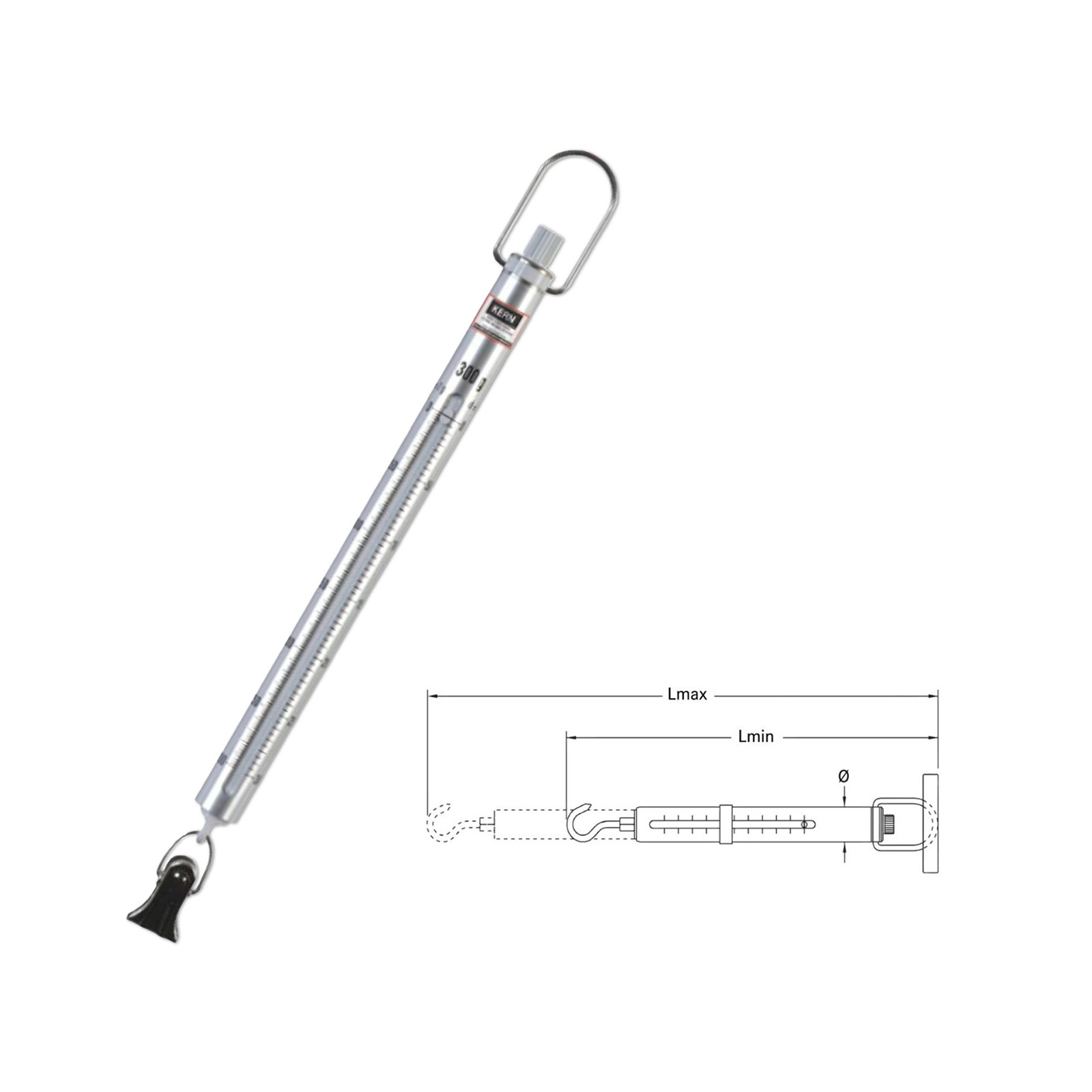 Federwaage 281 im Aluminiumgehäuse - 10 g, 0,1 g