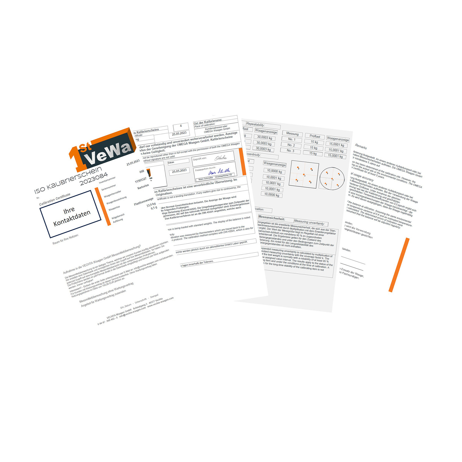 ISO-Kalibrierung bis 1.500 kg