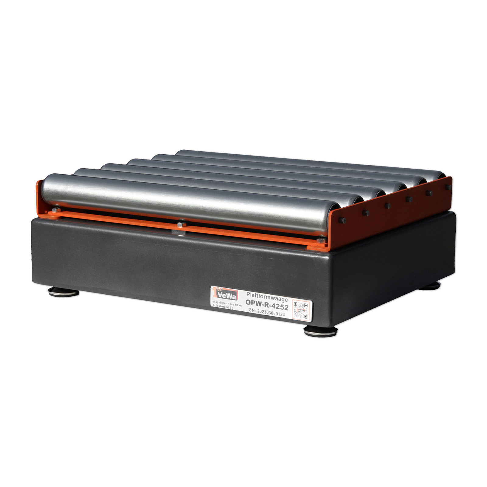 Plattformwaage mit Rollenbahn OPW-R-4252