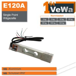 Single Point Wägezelle E120A - Plattformwägezelle