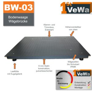 Bodenwaage BW-03 1250 x 1250 mm