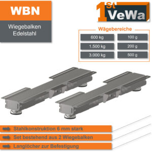 Wiegebalken WBN - Edelstahl