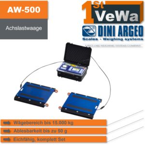 Achslastwaage AW-500 bis 15 t geeicht