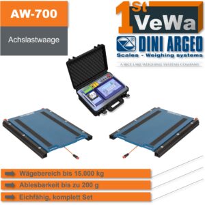 Achslastwaage - mobil - bis 15 t - eichfähig