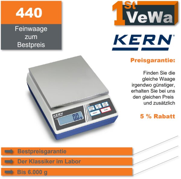 Feinwaage Kern 440 mit Bestpreisgarantie