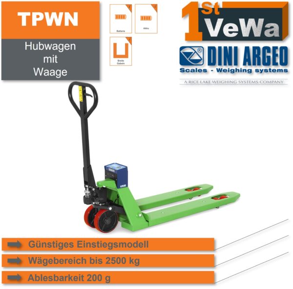 Hubwagen mit Waage TPWN