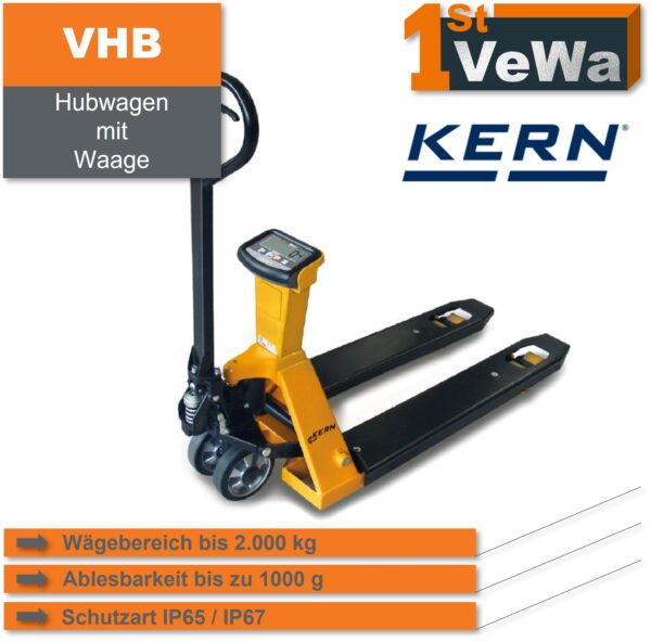 Hubwagen mit Waage - Kern VHB