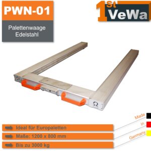 Palettenwaage für Hubwagen - Edelstahl