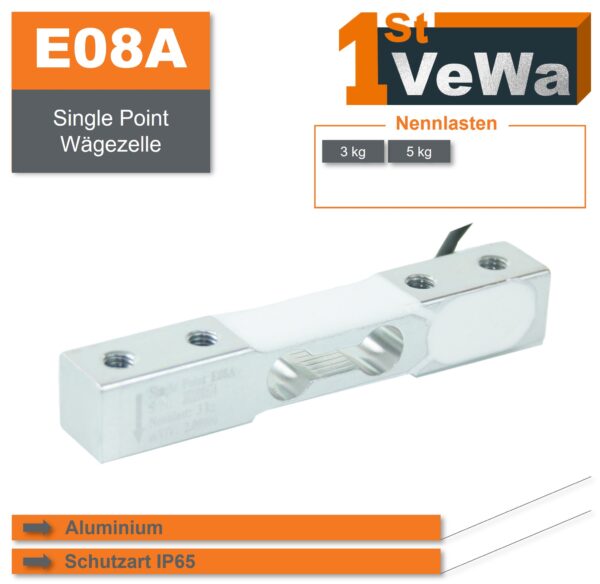 Single Point Wägezelle E08A - Plattformwägezelle