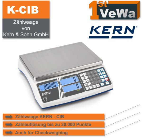 Zählwaage Kern CIB - 30.000 Teile - bis 30 kg