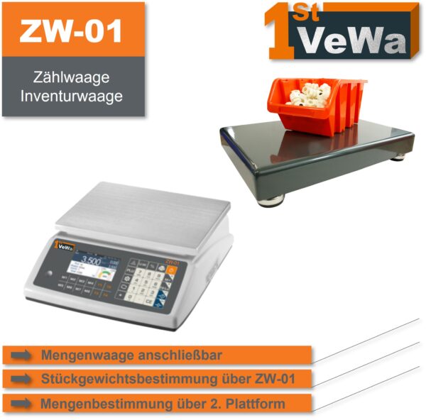 Zählwaage ZW-01 mit Mengenwaage