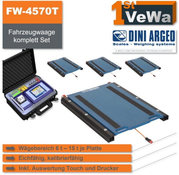 Fahrzeugwaage für den mobilen Einstaz