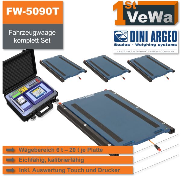 Fahrzeugwaage FW-5090T für die mobile Verwendung