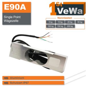 Single Point Wägezelle E90A - Plattformwägezelle