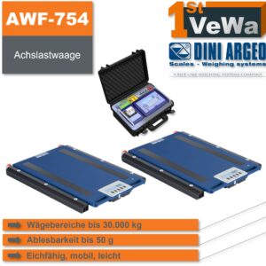Mobile Achslastwaage AWF-754 mit Funkmodul