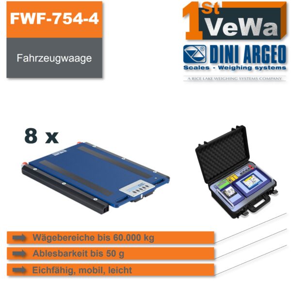 Fahrzeugwaage FWF-754-4