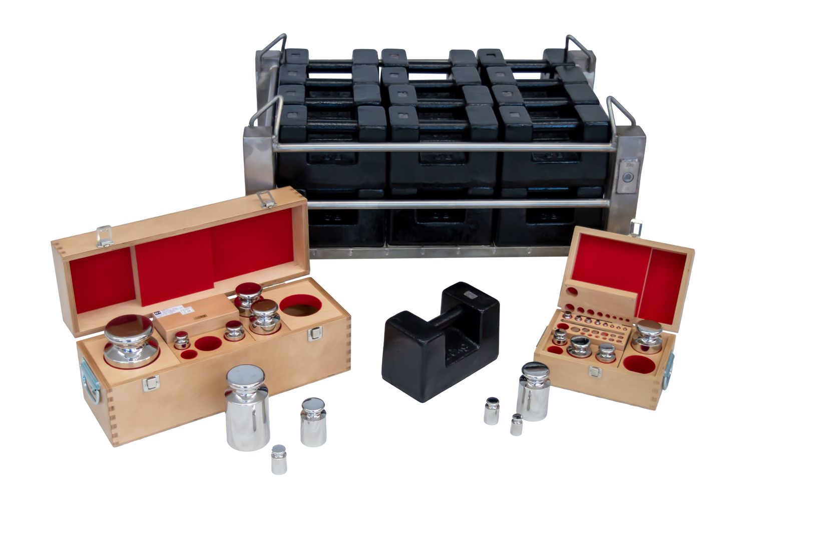 Gewichtskorb und Feingewichte